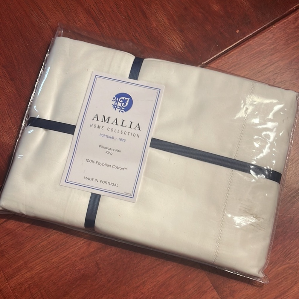 Amalia Home Suave Hemstitch Pillowcase Pair - King size (2) White